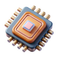 magnificent abstract Advanced Ai Chip with Quantum Computing Cutout high resolution png