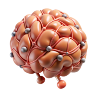 wonderful artistic Ai Brain with Synaptic Connections Cutout high resolution png