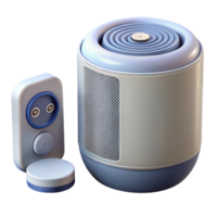 magnificent artistic Air Purifier with Remote Control Isolated on Transparent Background high quality png