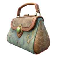 impressive creative Antique Handbag with Clasp Closure Transparent Background professional png