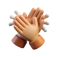 elegant artistic Applause Hands Clapping Isolated on Transparent Background premium png