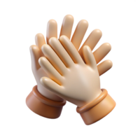 stunning abstract Applause Hands Clapping Isolated on Transparent Background 4K png