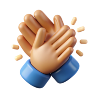 serene minimalist Applause Icon Cutout with Clapping Hands high quality png