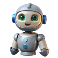 dramatic artistic Artificial Intelligence Robot with Humanoid Form Transparent Cutout detailed png