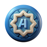 beautiful modern Artificial Intelligence Symbol Icon Transparent Background authentic png
