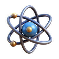 wonderful artistic Atom Model Front View Cutout Element high quality png