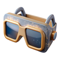 serene vintage Augmented Reality Glasses Front View Transparent professional png