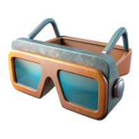 impressive contemporary Augmented Reality Glasses Front View Transparent detailed png