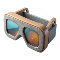 impressive minimalist Augmented Reality Glasses Front View Transparent original png