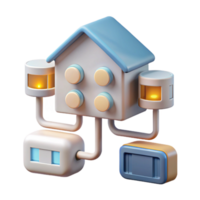 impressive modern Automated Home Lighting System Control Panel Transparent Background 4K png