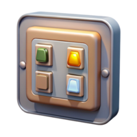magnificent classic Automated Home Lighting System Control Panel Transparent Background detailed png