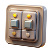 serene contemporary Automated Home Lighting System Control Panel Transparent Background high resolution png