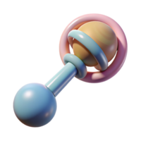 stunning traditional Baby Rattle Soft Focus Close Up Transparent Background high quality png