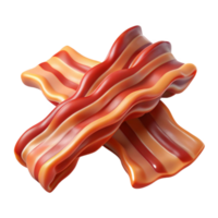 serene rustic Bacon Strips Crispy Transparent Background 4K png