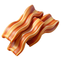 serene minimalist Bacon Strips Crispy Transparent Background authentic png