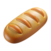 elegant modern Baguette Bread Loaf Cutout Element premium png