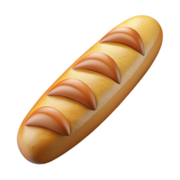 serene modern Baguette Cutout Side View high quality png