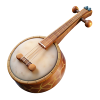 stunning rustic Banjo with Strings Isolated Element genuine png