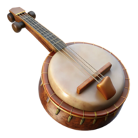 vibrant creative Banjo with Strings Isolated Element original png