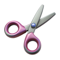 elegant abstract Barber Scissors Open Isolated on Transparent Background original png