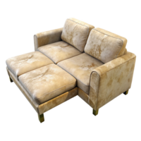 beautiful abstract Beige Sofa with Chaise Lounge Cutout on Transparent Background high resolution png