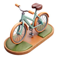 magnificent minimalist Bicycle on Path Cutout high resolution png