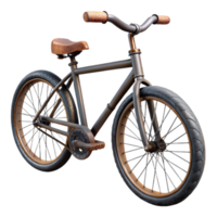 elegant modern Bicycle Cutout with Black Frame Transparent Background professional png