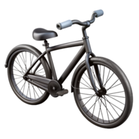 wonderful traditional Bicycle Side View Black Frame Isolated Element authentic png
