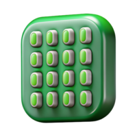 vibrant contemporary Binary Code Matrix Green Characters Transparent Background Cutout premium png