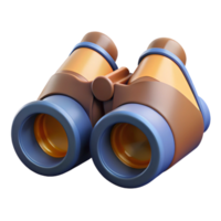 dramatic minimalist Binoculars Focused on Distant Mountains Isolated high resolution png