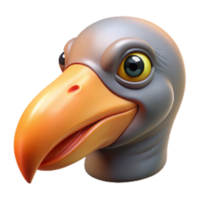impressive contemporary Bird Beak Close Up Isolated Element Transparent Background high resolution png