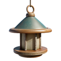 serene contemporary Bird Feeder Hanging Isolated Element Transparent Background authentic png