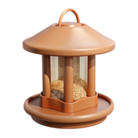 elegant artistic Bird Feeder with Seeds Isolated on Transparent Background high resolution png