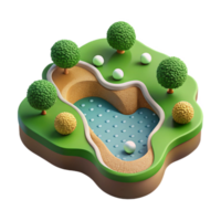 elegant rustic Birdseye Perspective of City Park with Playground Transparent Background exclusive png