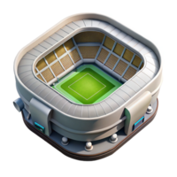 elegant rustic Birdseye Perspective of Stadium During Game Transparent Background professional png