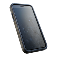 serene rustic Black Smartphone with Blank Screen Cutout Isolated 4K png