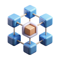 stunning abstract Blockchain Network Diagram Isolated Transparent Background original png