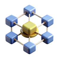 serene traditional Blockchain Network Diagram with Nodes and Connections Transparent high quality png