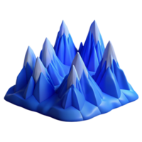 magnificent rustic Blue Mountain Range Panoramic View Isolated Element professional png