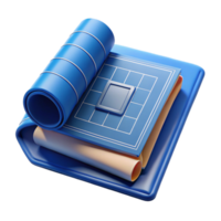 stunning abstract Blueprints Folded with Title Block Isolated exclusive png