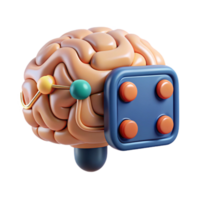 beautiful classic Brain Computer Interface with Neural Network Transparent Element detailed png