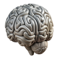 magnificent minimalist Brain Outline Complex Structure Grey Cutout premium png