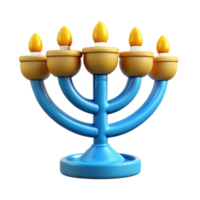 impressive abstract Brightly Lit Hanukkah Menorah Transparent Background authentic png
