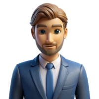 elegant rustic Businessman in Suit Silhouette Front View Cutout detailed png