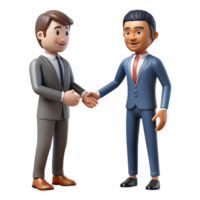 extraordinary traditional Businessman Shaking Hands Side View Isolated Element genuine png