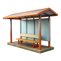 extraordinary traditional Bus Stop Shelter Empty Transparent Background authentic png