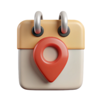 extraordinary rustic Calendar Icon with Event Marker Cutout professional png