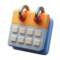 dramatic artistic Calendar with Important Dates Marked Isolated authentic png