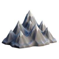 elegant abstract Calm Mountain Range Snow Capped Peaks Transparent Background professional png
