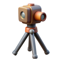 impressive abstract Camera Tripod with Head Cutout Element premium png